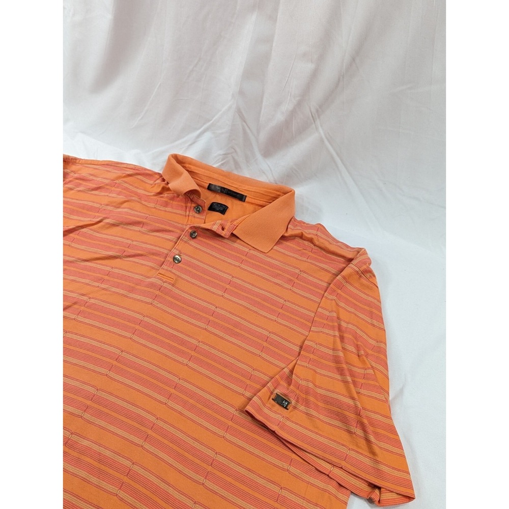 Nike Tiger Woods Collection Short Sleeve Polo Shirt Orange Pink ‎ Size XL